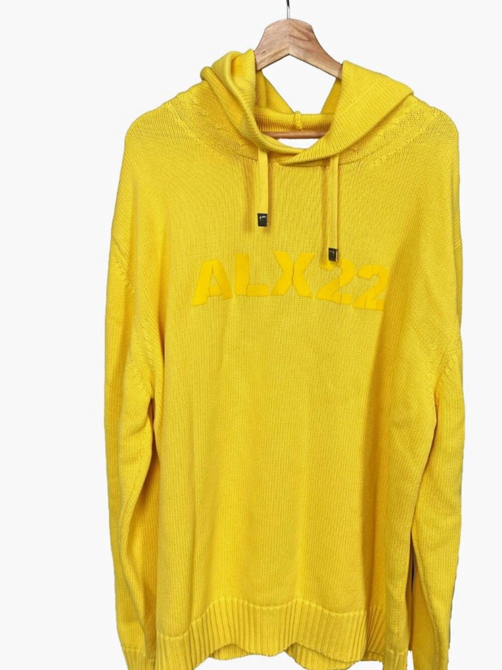 1017 ALYX 9SM yellow knit hoodie